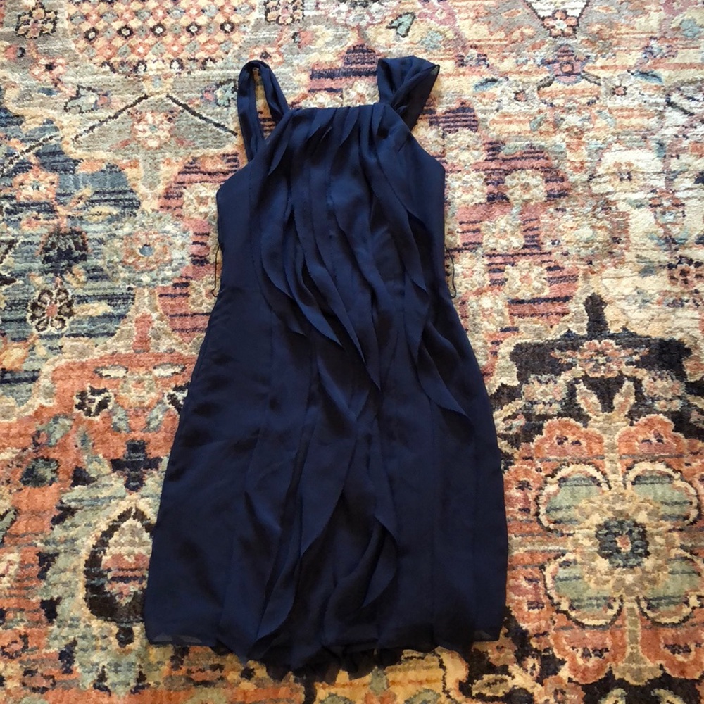 Vera Wang Navy Blue Dress